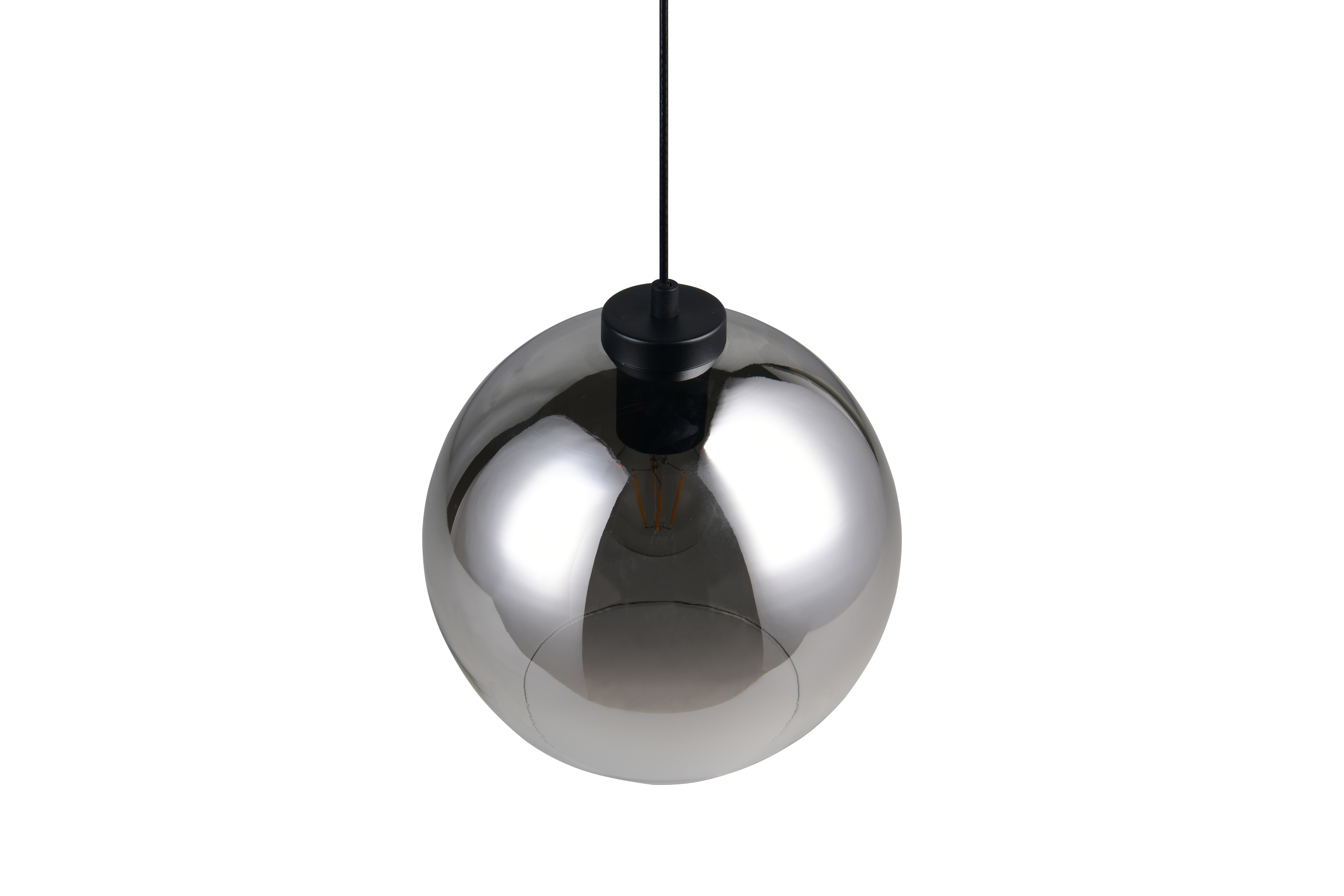 Reality Leuchten Pendelleuchte LIORA in rauchfbg., Glas rauchfbg., Lampe, Leuchte