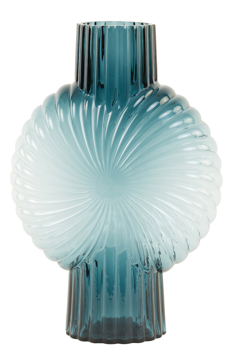 Light & Living Vase 27x13x40cm in Glas petrol