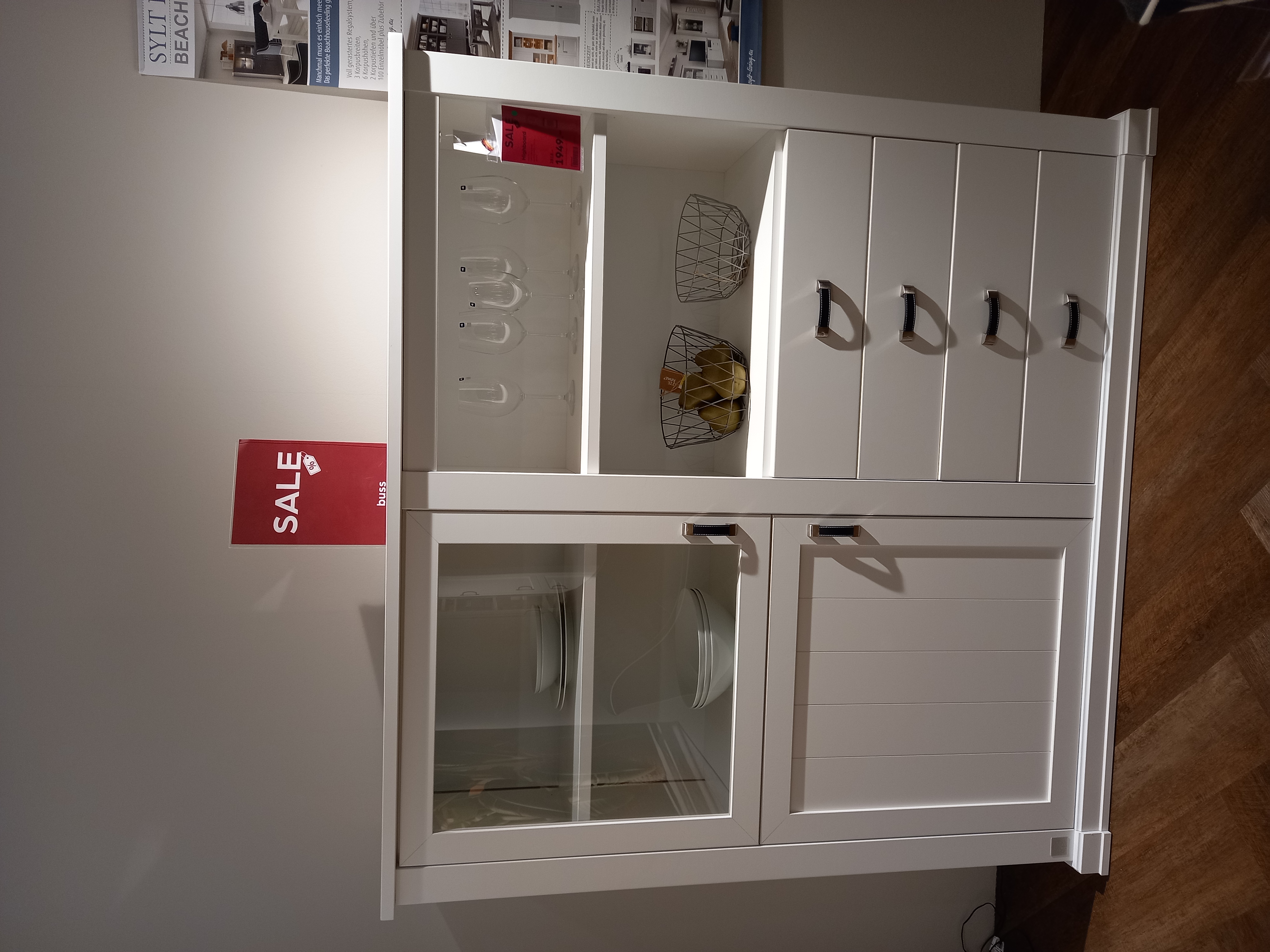 Wehrsdorfer Highboard  ca. B160 H151 T41cm in weiß PG.1