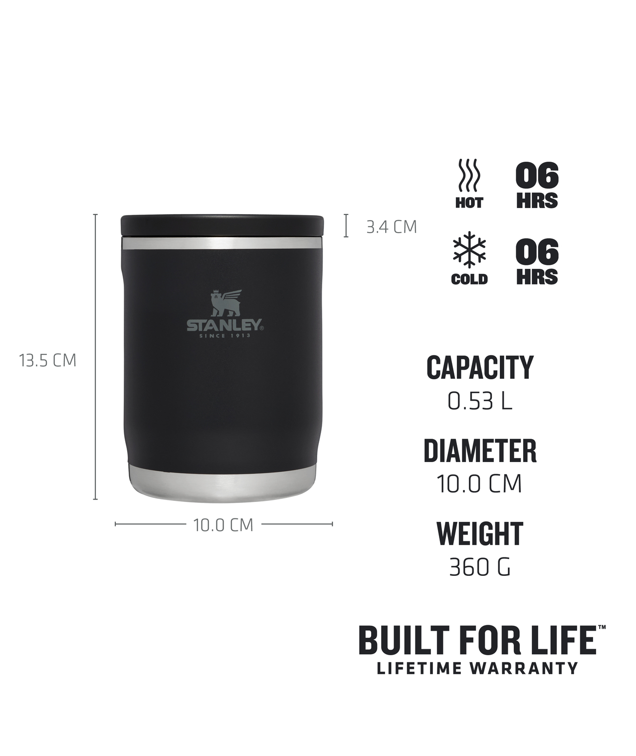 Stanley Adventure To-Go Food Jar in Farbe Black