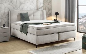 Jockenhöfer Boxspringbett CAPELLO ca.180x200cm in Farbe greige, Moebel, Matratze