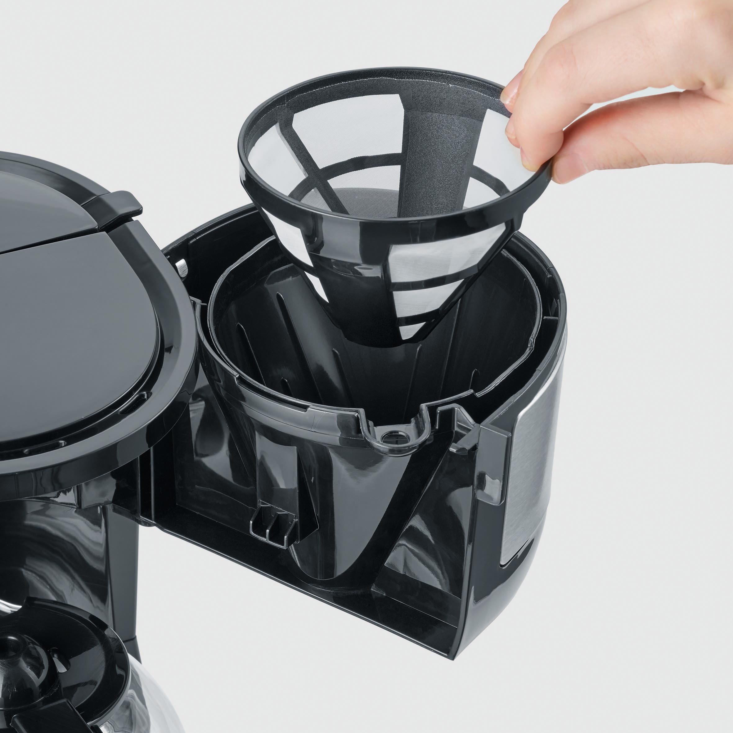 Severin Filterkaffeemaschine KA 4819 in Edelstahl gebürstet/schwarz