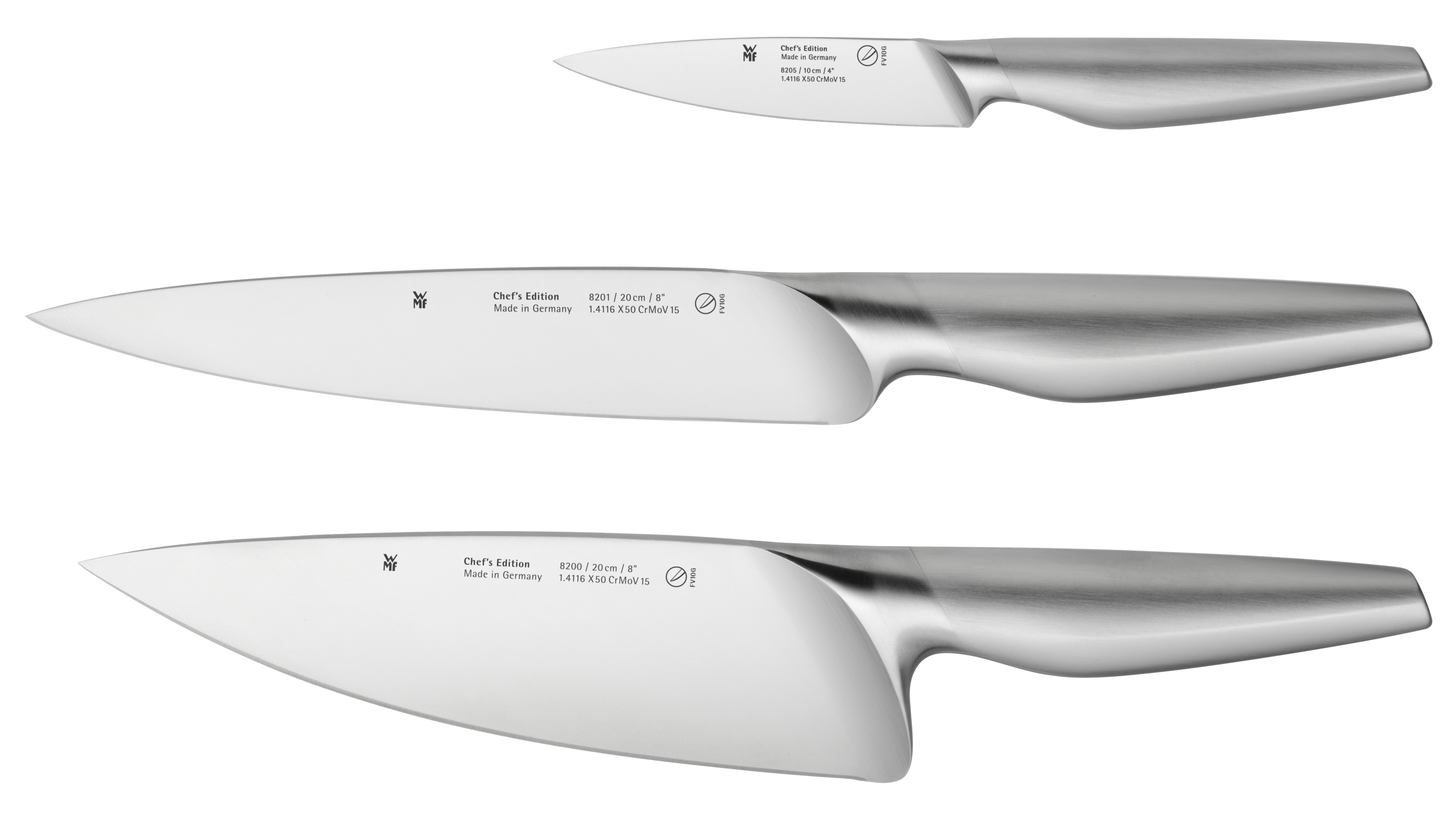 WMF Chef`s Edition Messer-Vorteils-Set*, 3-teilig in Edelstahl