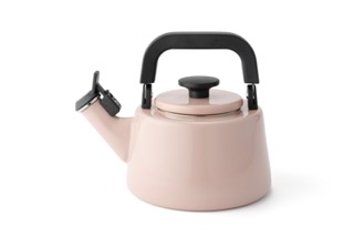 Profino Pfeifender Wasserkessel COTTON, Rosa, 2,1L