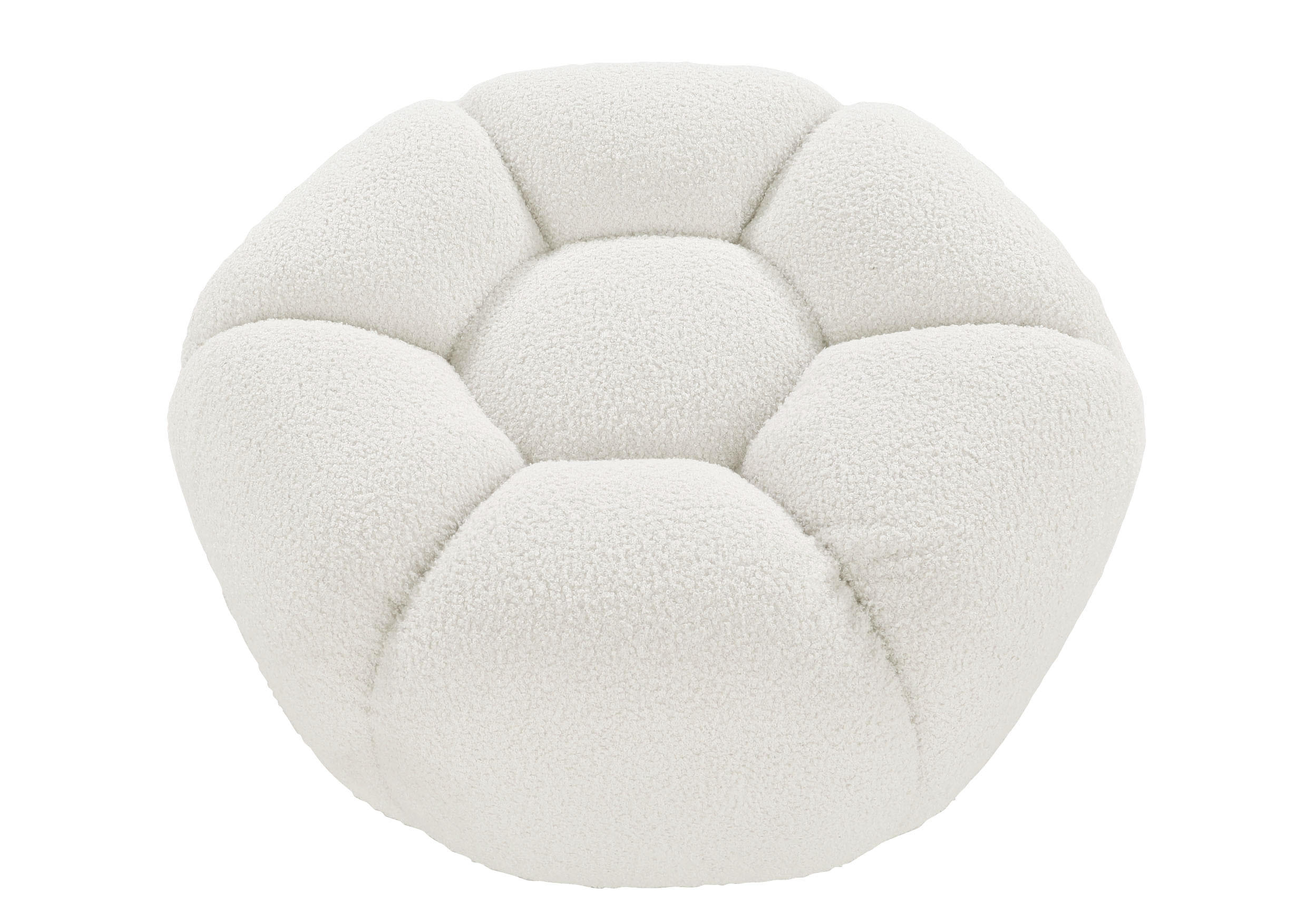 Hocker  ca. B78 H39 T78 cm in Stoff 306/55 weiß, Kissen, Dekoration für Zuhause, Fußball, Mobiliar