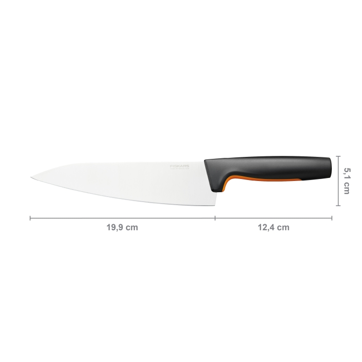 Fiskars Kochmesser groß FUNCTIONAL FORM 41cm in Farbe Black/Orange