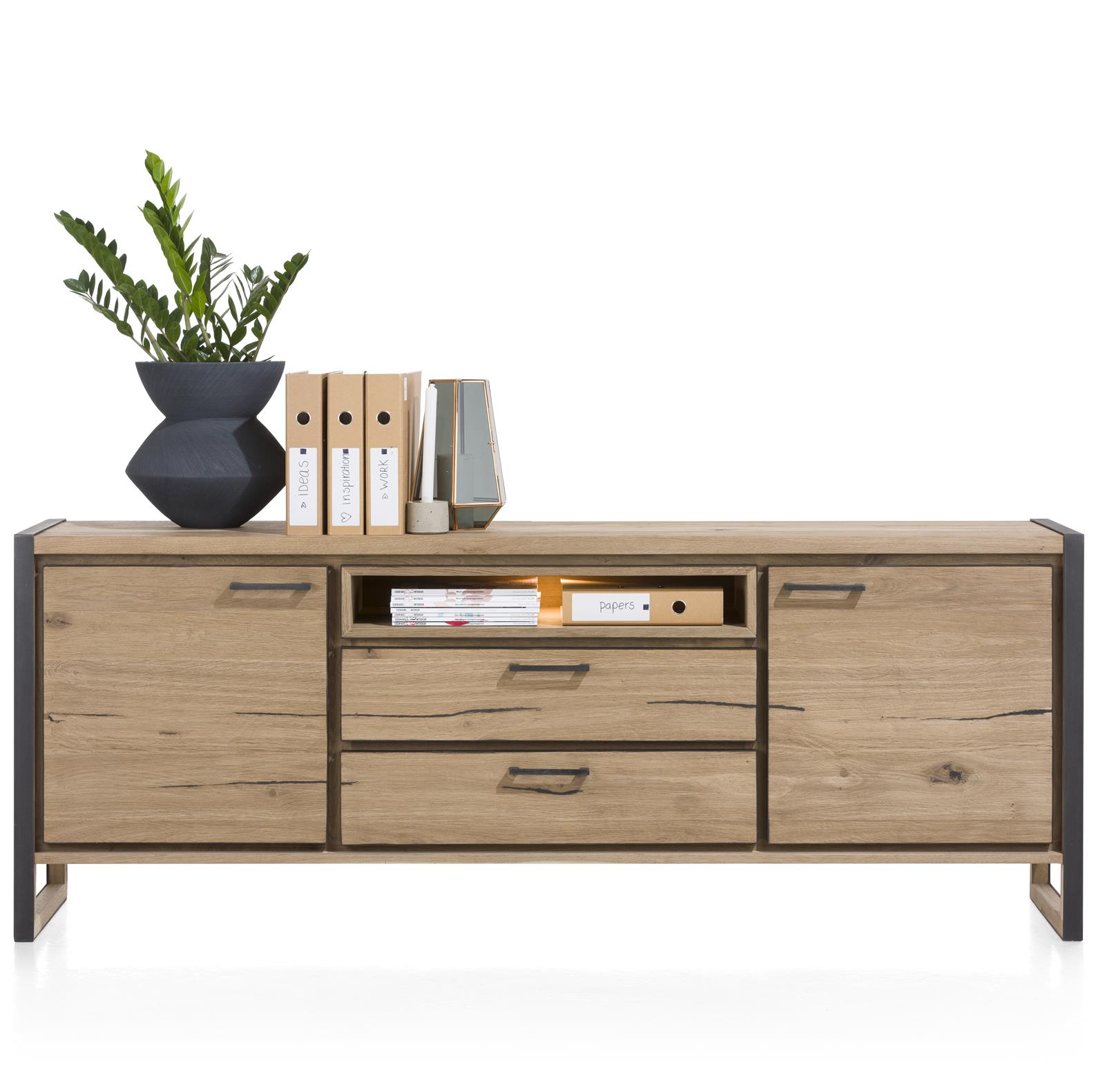 Henders & Hazel Sideboard Metalo in Railway brown