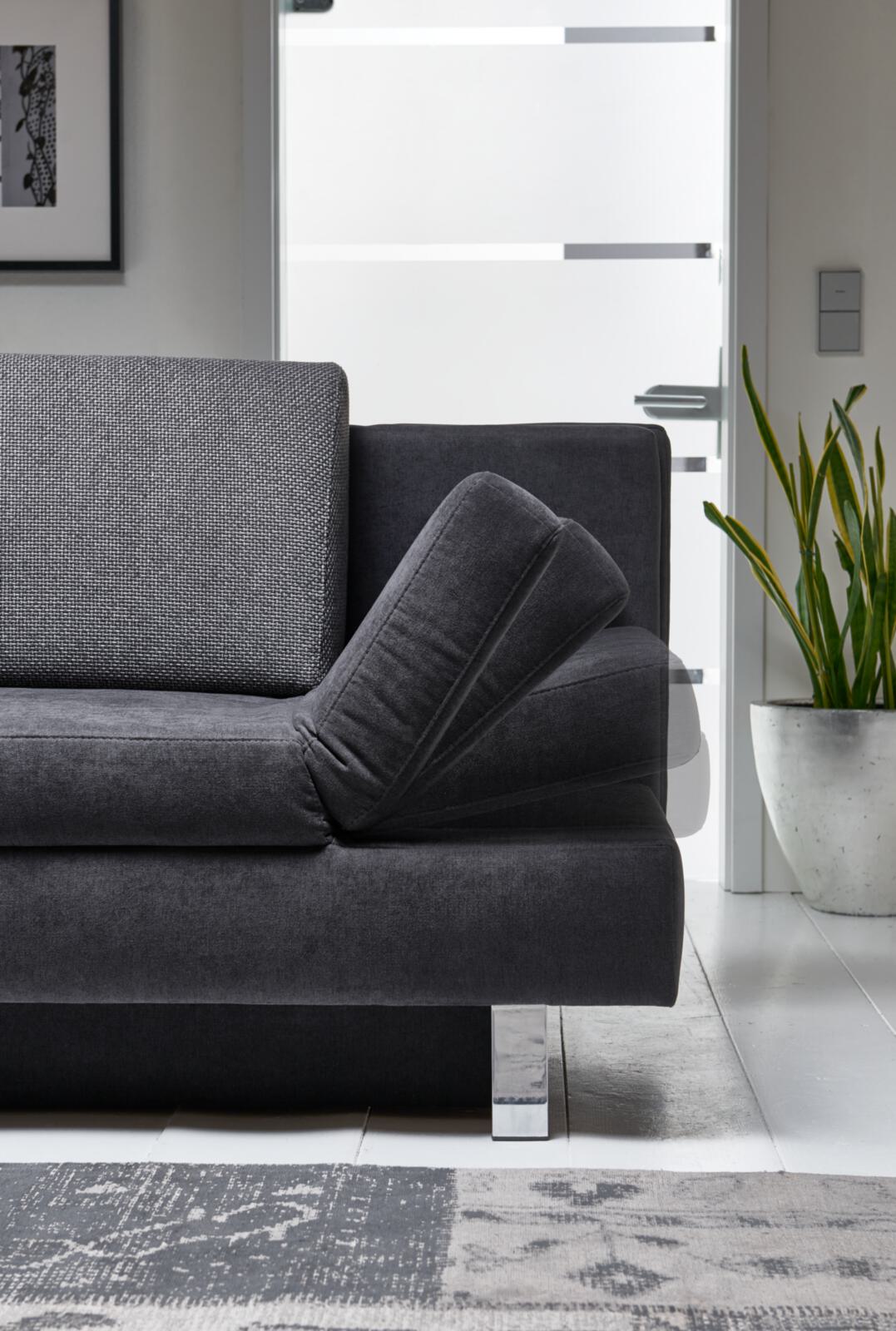 Restyl Verwandlungssofa TINO  in Sitz Stoff 55-6323 anthrazit