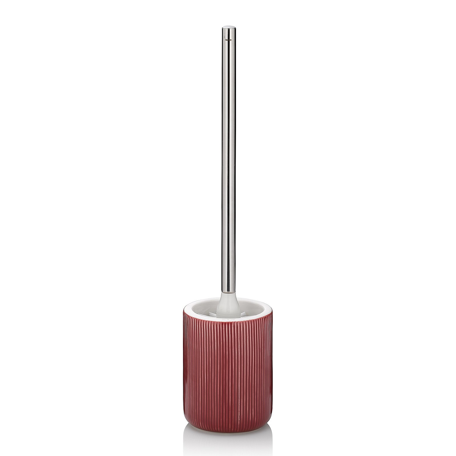 Kela  WC-Garnitur AVA in Farbe himbeerrot, Pinsel, Gerät, Werkzeug, Rauchrohr
