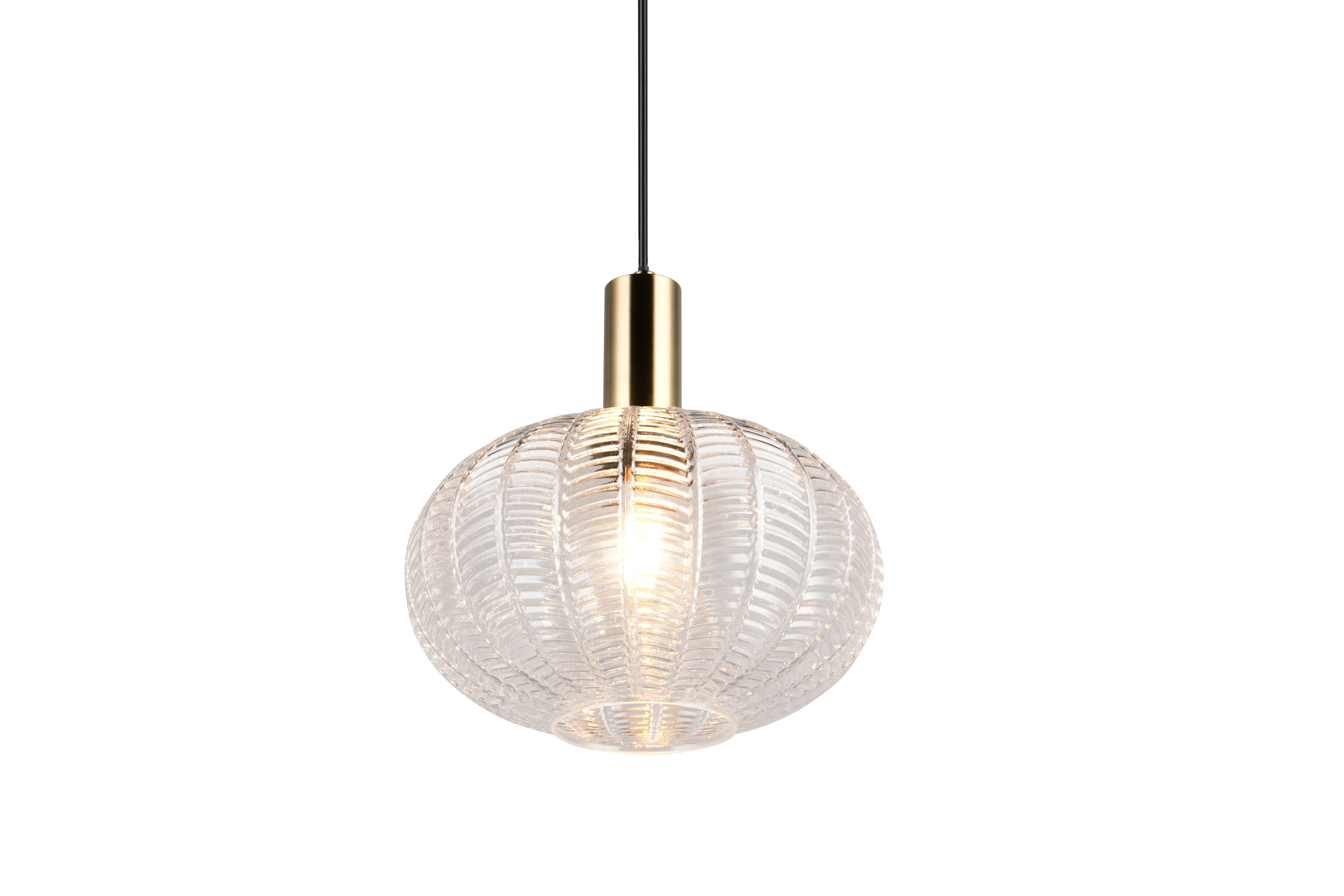 Reality Leuchten Pendelleuchte ELVEZIA in transp. klar, Glas transp., Lampe, Kronleuchter, Leuchte