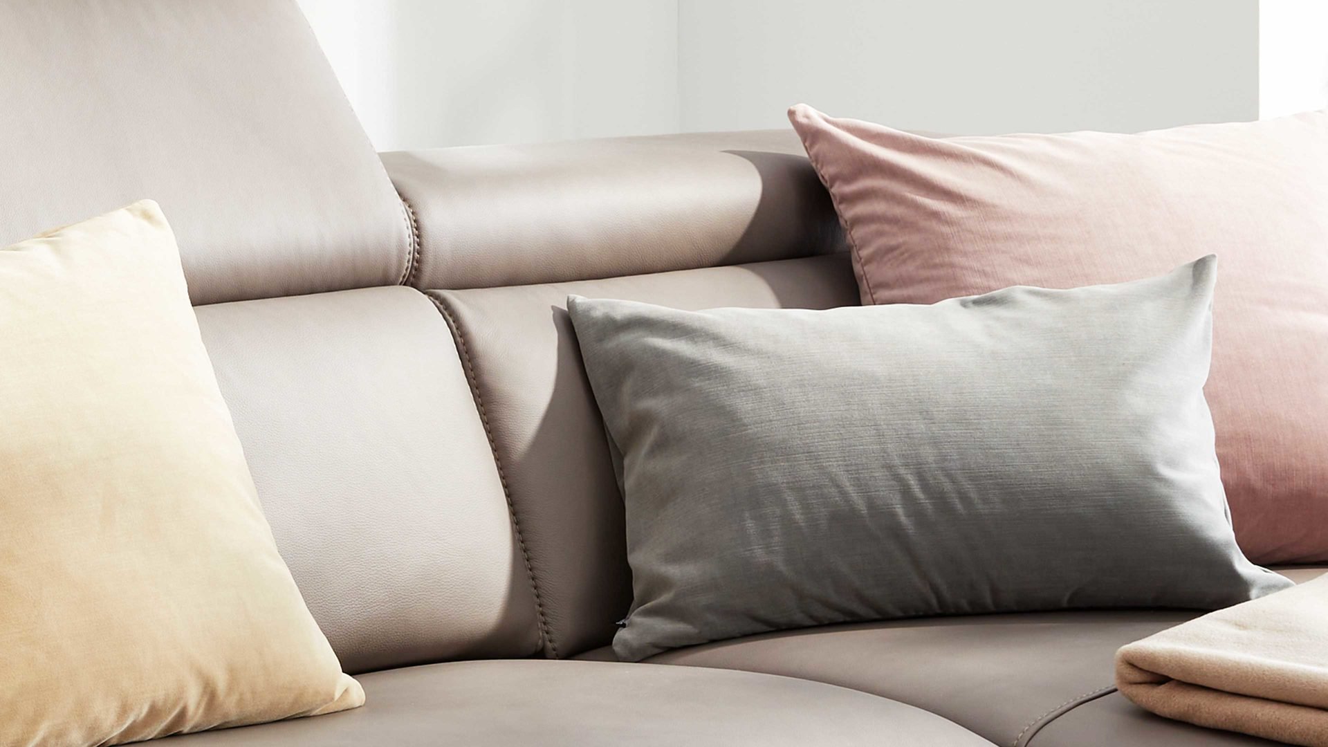 Interliving Kissenhülle IL-9105 ca. 40x60cm in Farbe light grey
