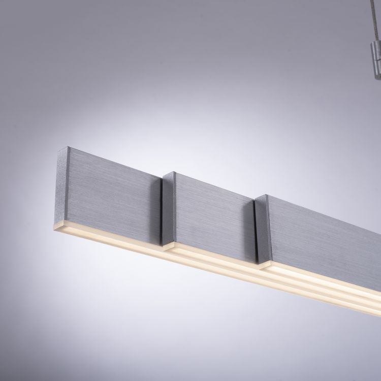 Paul Neuhaus LED-Pendelleuchte PURE MOTO 3-flammig in Farbe aluminium, Ablage