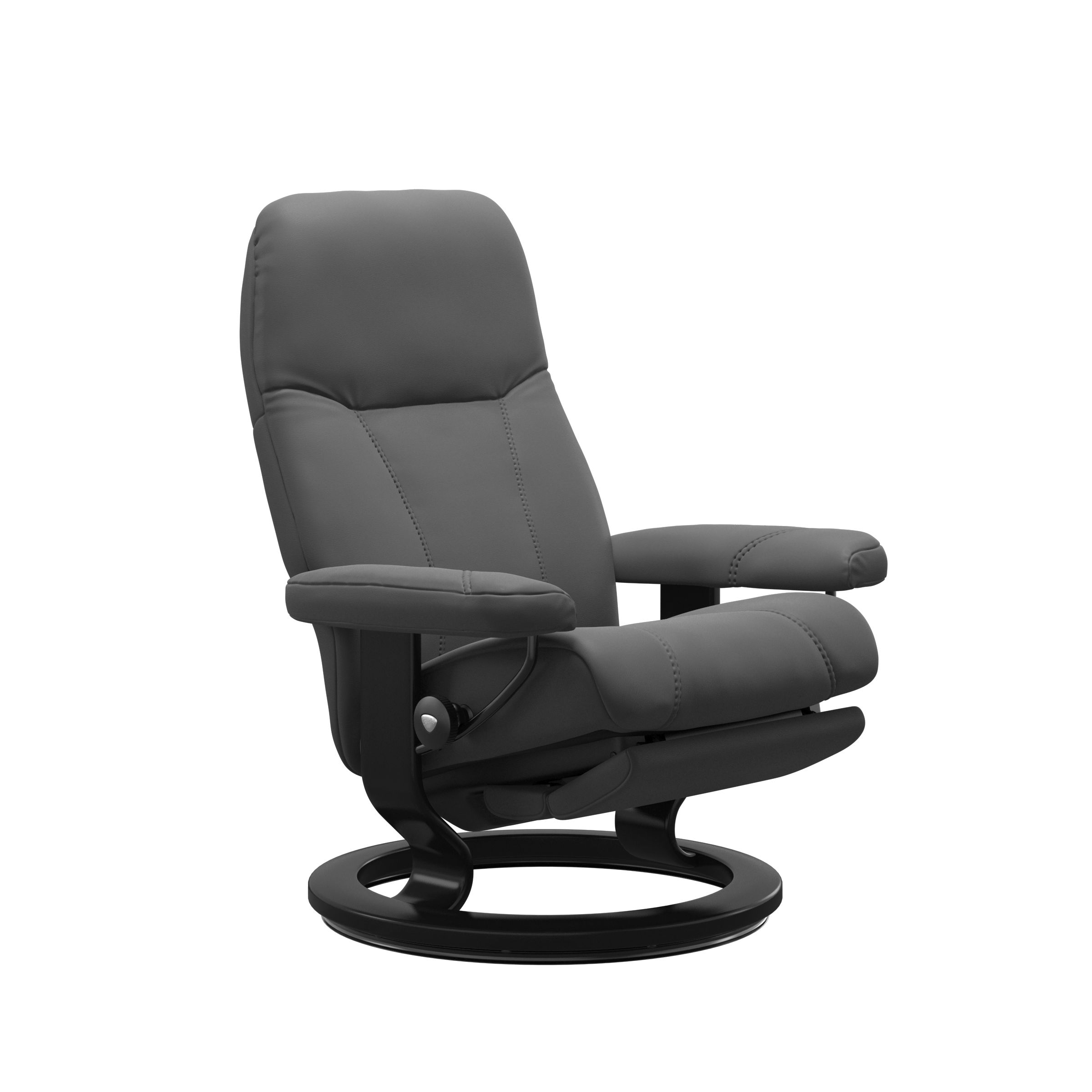 Stressless Sessel CONSUL CLASSIC POWER (L) in Leder Batick grey