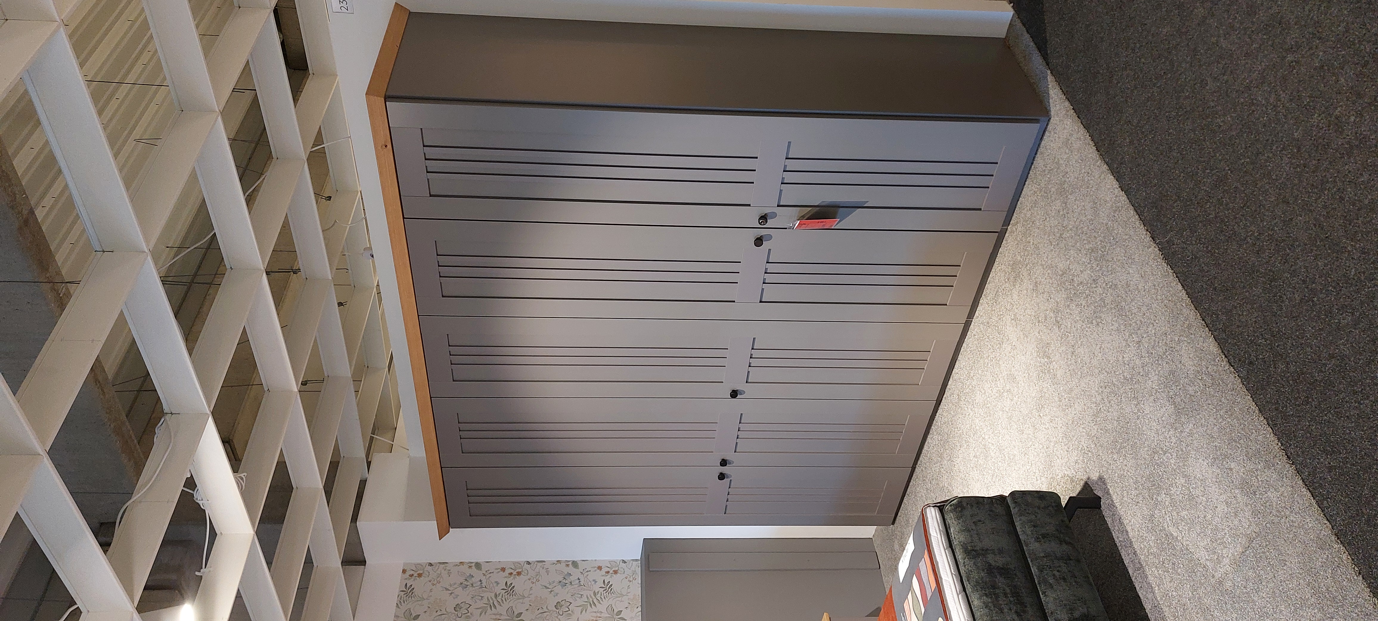 SCHÖNER WOHNEN-Kollektion Drehtürenschrank MALMÖ in Lack Manhatten SCHÖNER WOHNEN-Kollektion Drehtürenschrank MALMÖ in Lack Manhatten