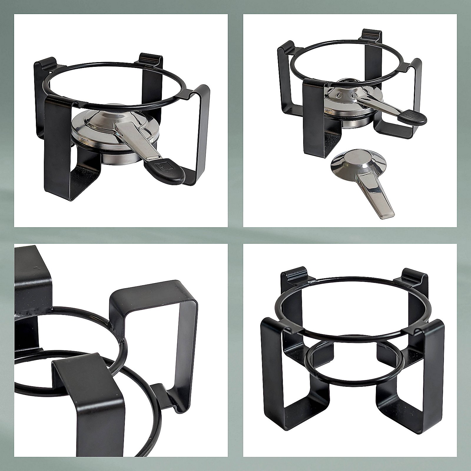 Kela Fondue-Set Gunten 16 tlg. GUNTEN in Edelstahl schwarz matt, Gerät