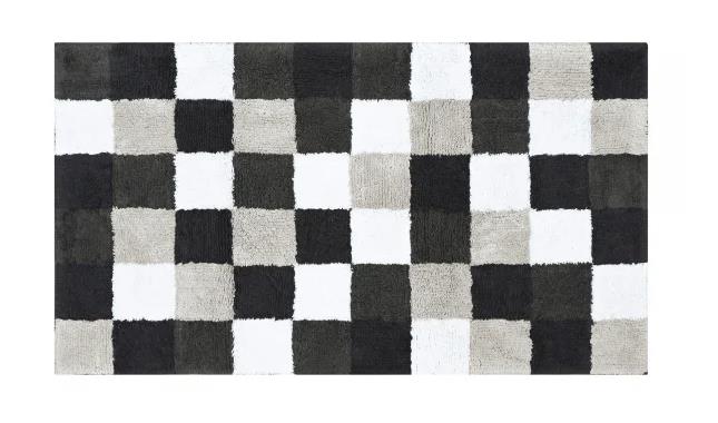Cawö Badteppich SQUARE 60x100cm in Farbe stein, Dekoration für Zuhause, Teppich