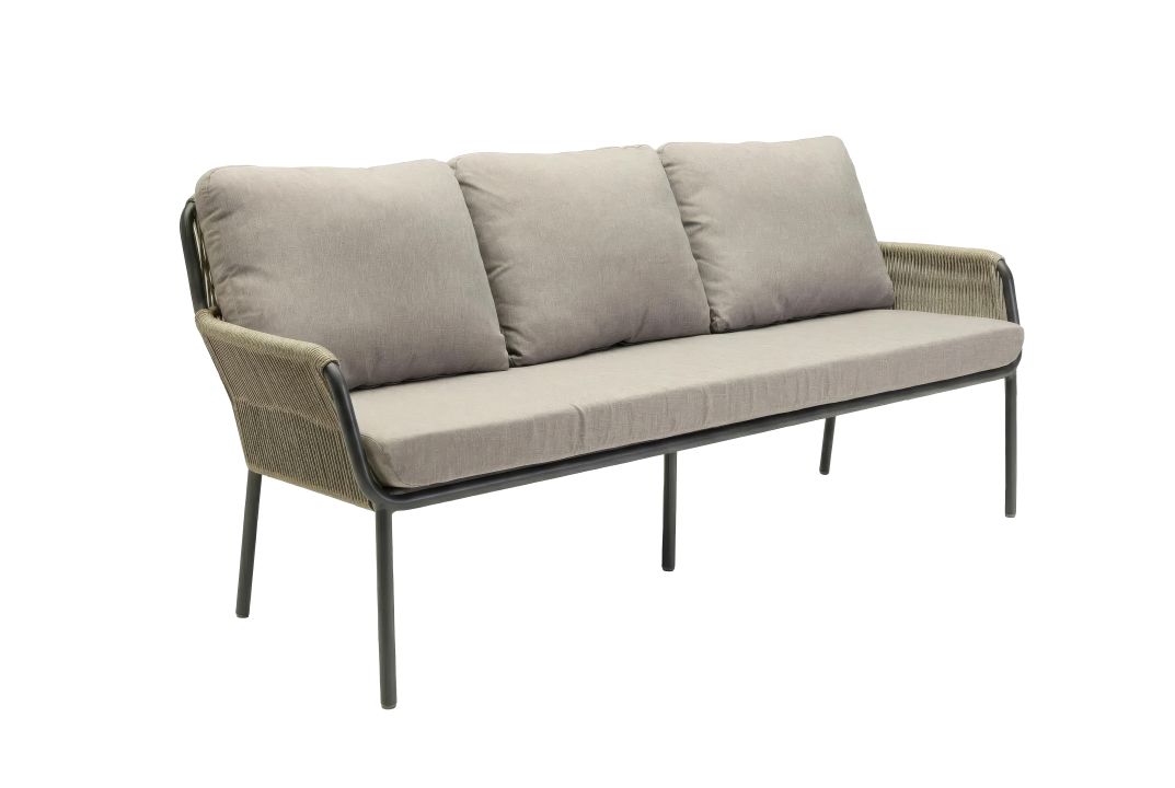 L.C. Wholesaler Bank COMO in Farbe grau/anthrazit, Couch, Mobiliar, Kissen, Dekoration für Zuhause, Bank