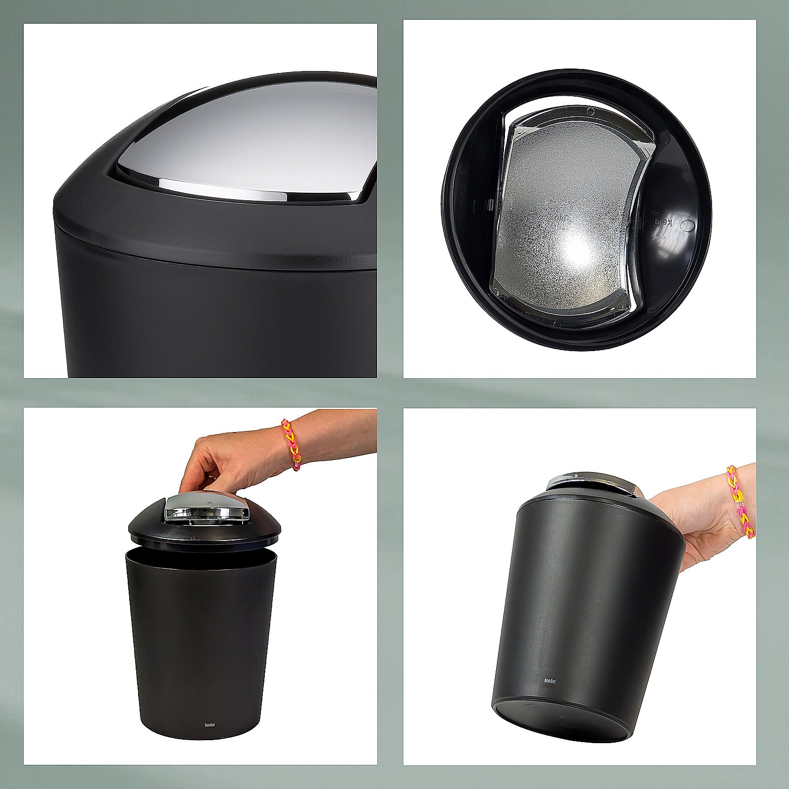 Kela Schwingdeckeleimer Marta MARTA in , Zinn, Kann, Flasche, Shaker