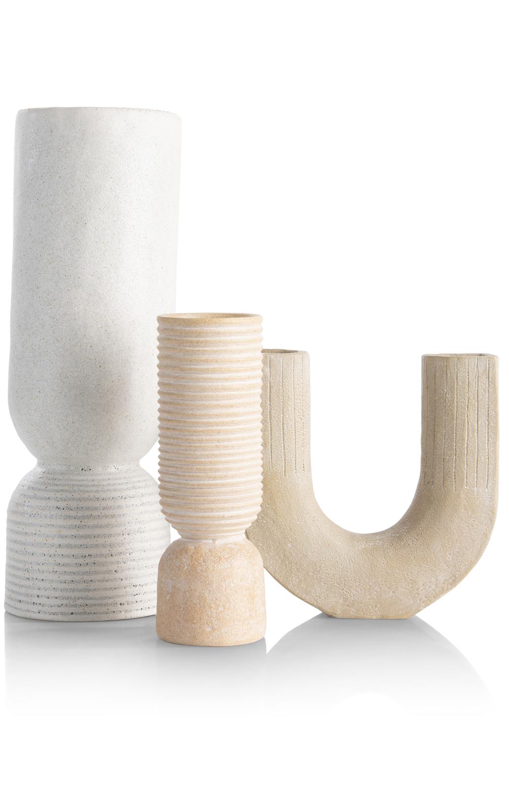 Coco Maison Vase Suze 50137-BEI H16cm