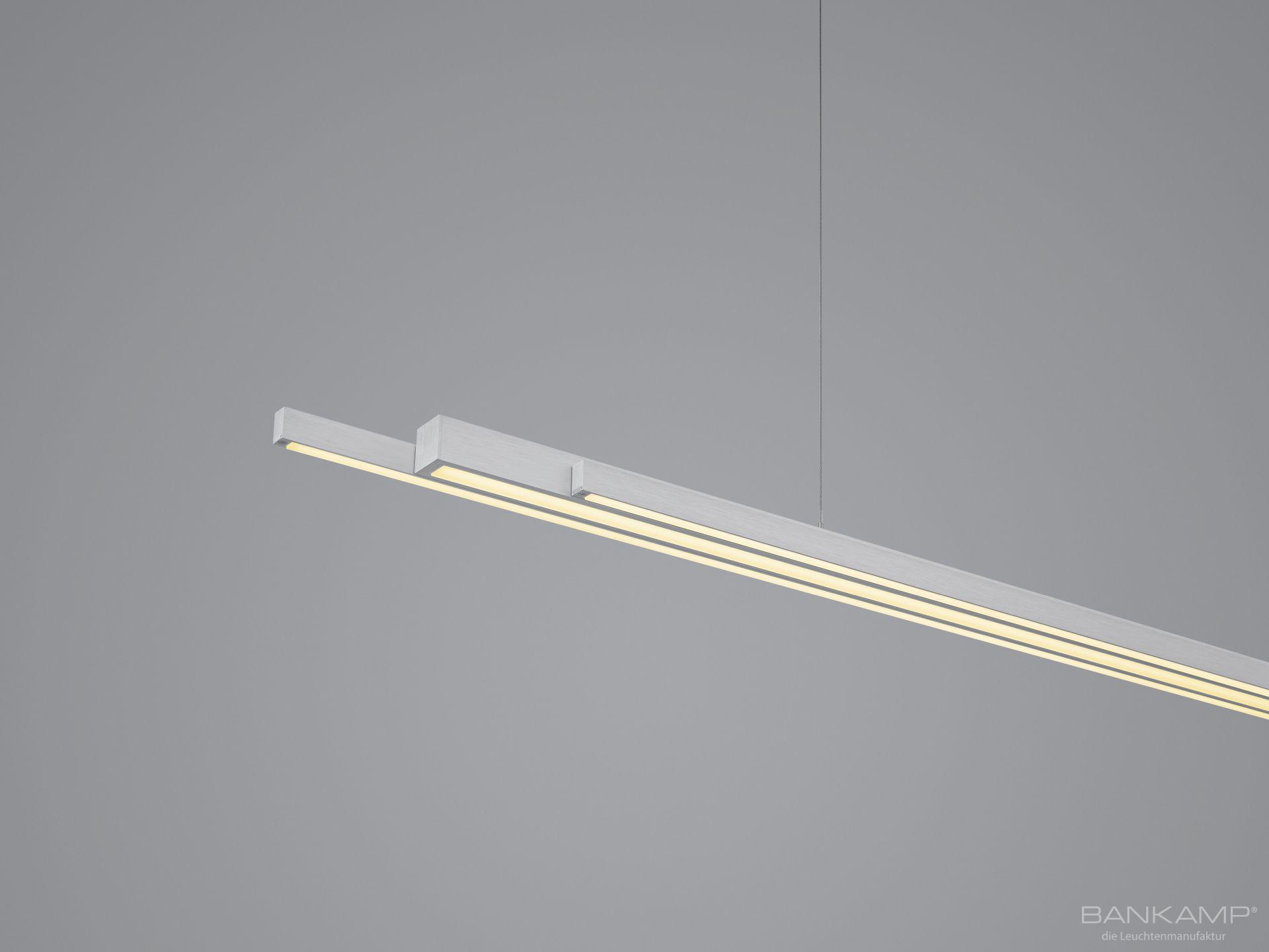 LED-Pendelleuchte LIGHTLINE IV FLEX 120-225x5 in Alu matt