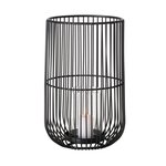 Windlicht Cindy Materialmix schwarz