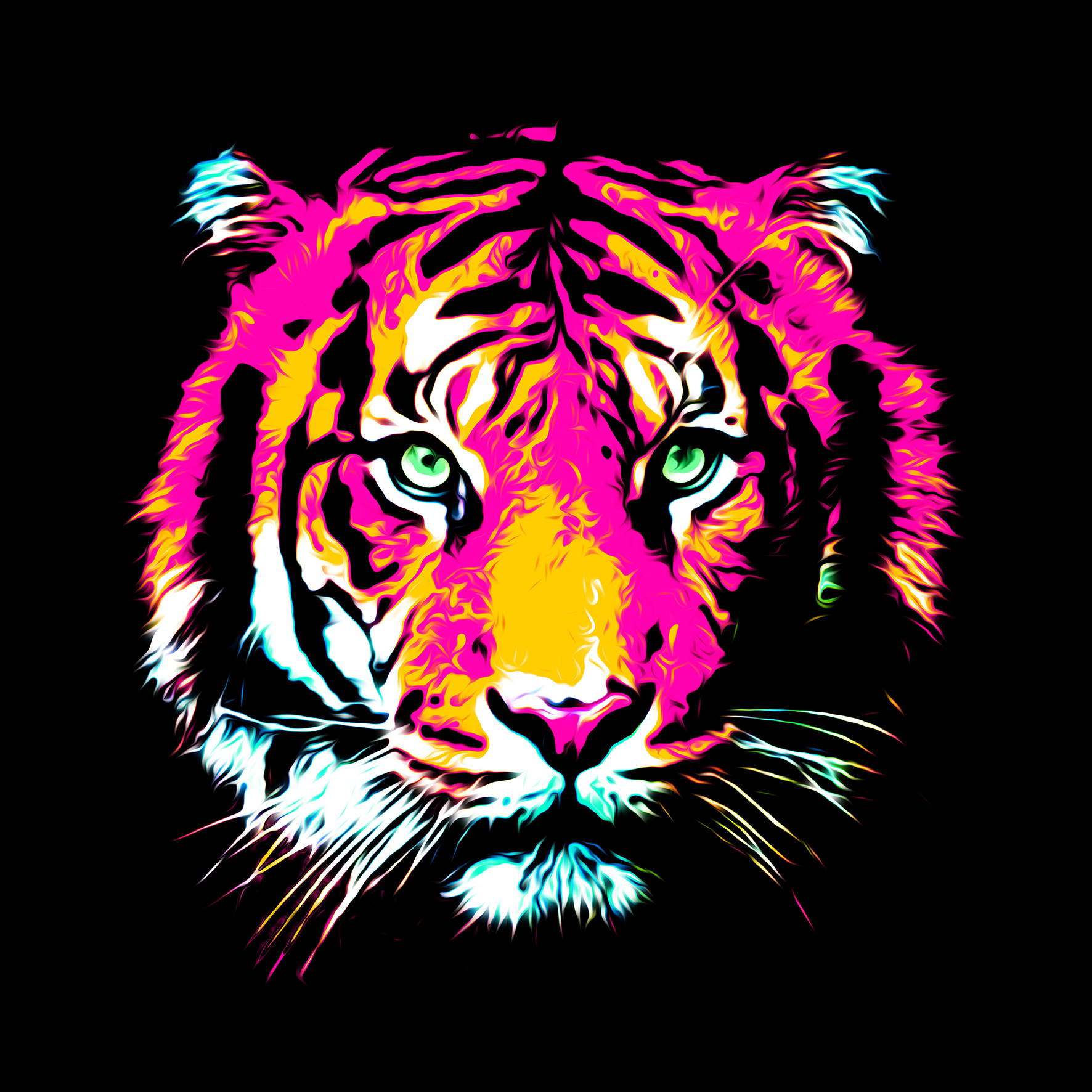 ProArt Glas-Art 30x30cm Colored Tiger