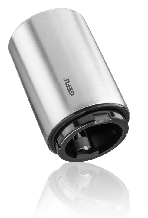 GEFU Flaschenöffner PRESSIO ca. B5,3 H8,7 T5,3 cm in edelstahl/schwarz, Adapter, Elektronik