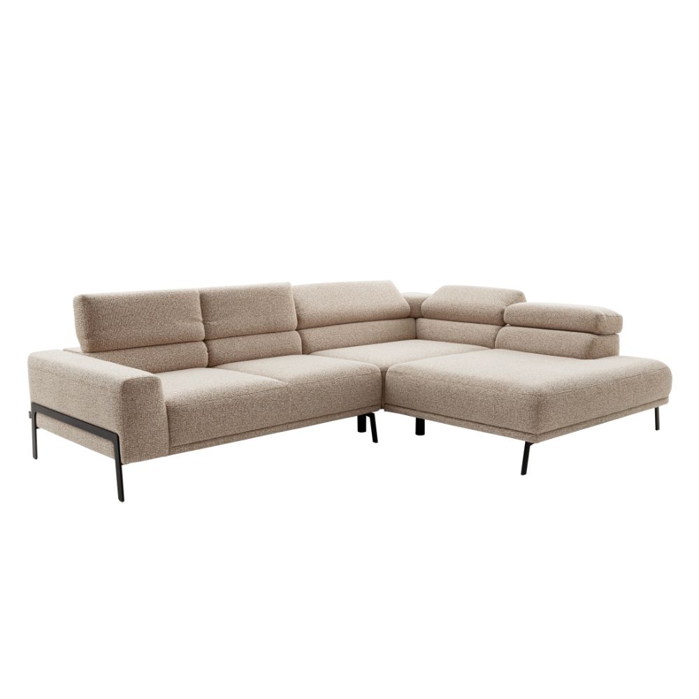 SCHÖNER WOHNEN-Kollektion Polsterecke TOSSA ca. B276 H74 T219 cm in Stoff Donna rusty melange SCHÖNER WOHNEN-Kollektion Polsterecke TOSSA ca. B276 H74 T219 cm in Stoff Donna rusty melange