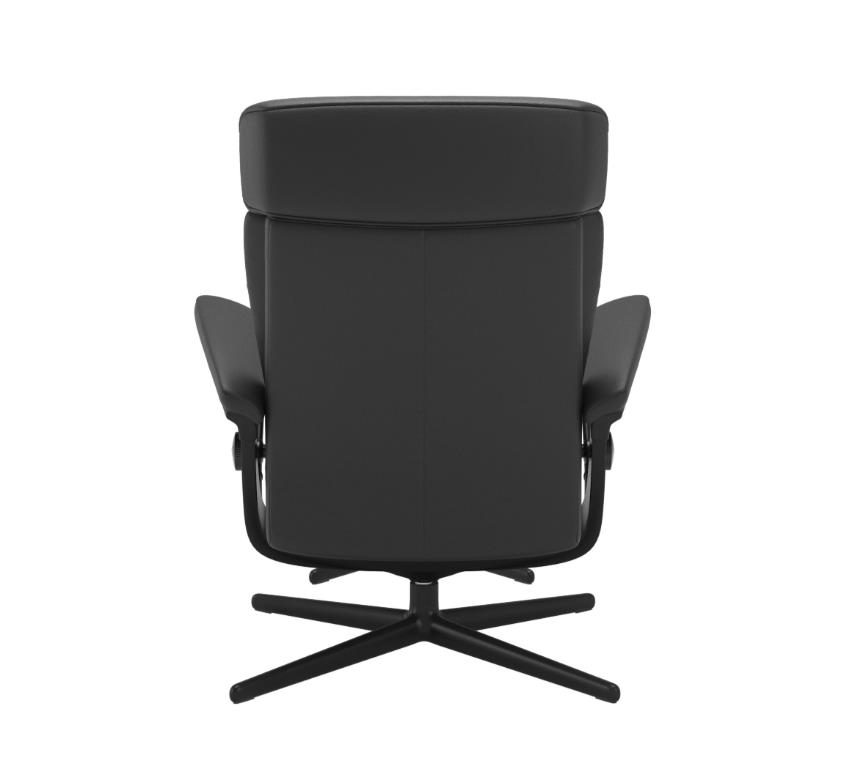 Stressless Sessel mit Hocker ERIK ca. B91 H100 T136 cm in Leder Velaro 38 anthrazit