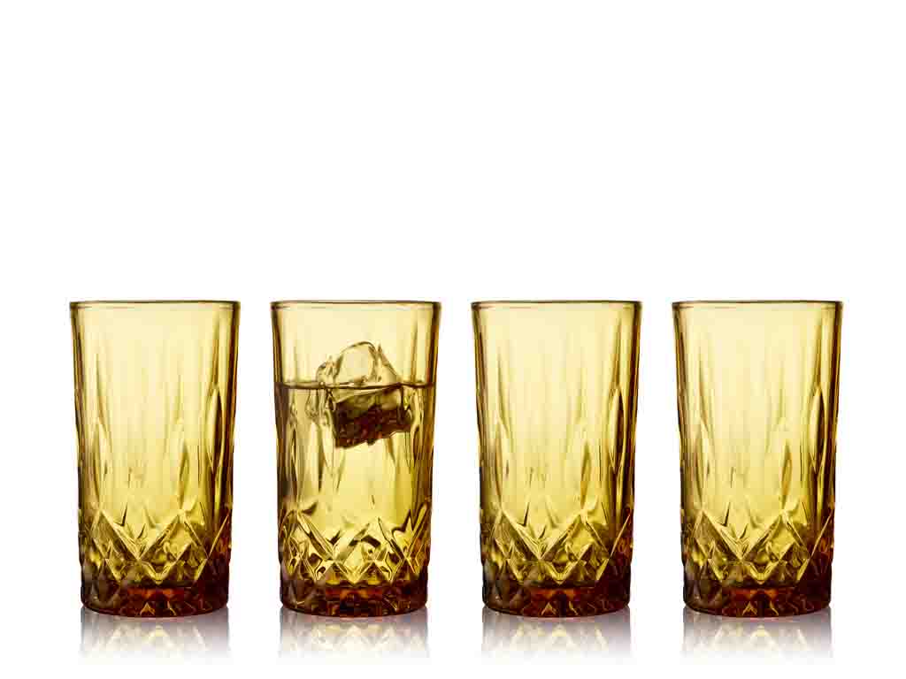 Lyngby Glas Highball 0,38 Liter in Farbe amber